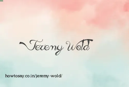 Jeremy Wold
