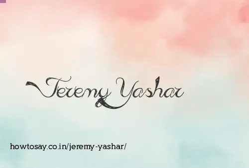 Jeremy Yashar