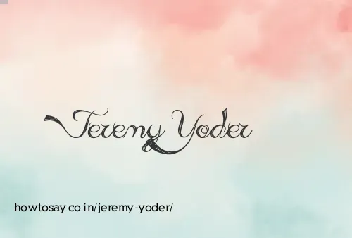 Jeremy Yoder