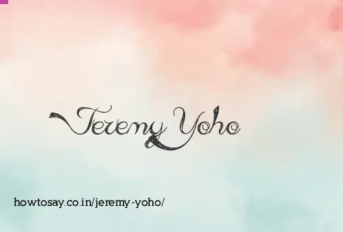 Jeremy Yoho