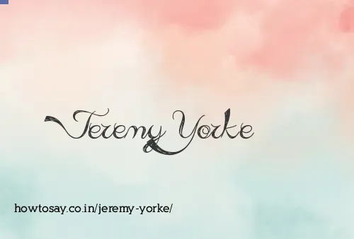 Jeremy Yorke