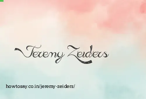 Jeremy Zeiders