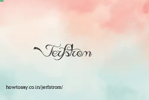 Jerfstrom