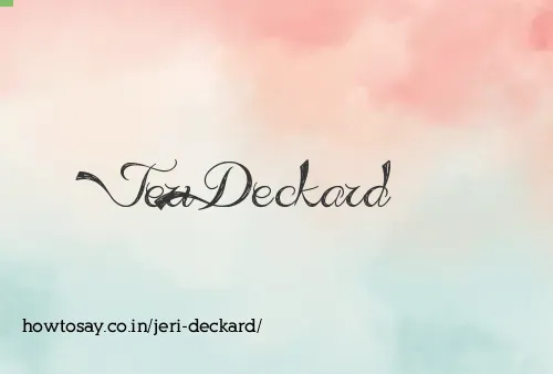 Jeri Deckard