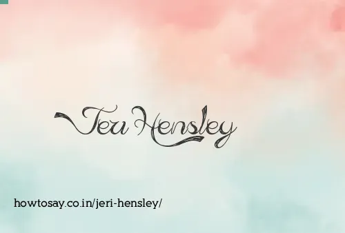 Jeri Hensley