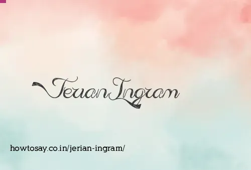 Jerian Ingram
