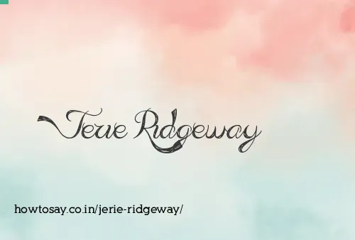 Jerie Ridgeway