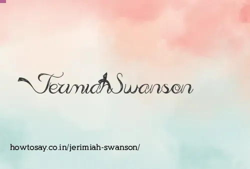 Jerimiah Swanson