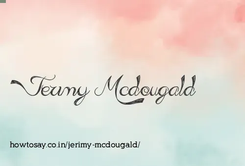 Jerimy Mcdougald