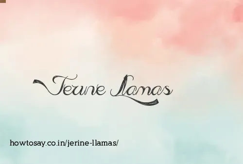 Jerine Llamas