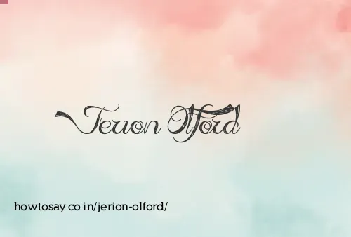 Jerion Olford