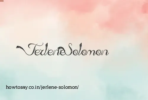 Jerlene Solomon
