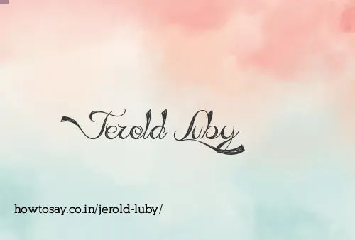 Jerold Luby