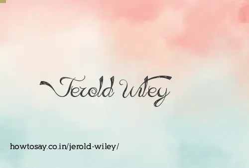 Jerold Wiley