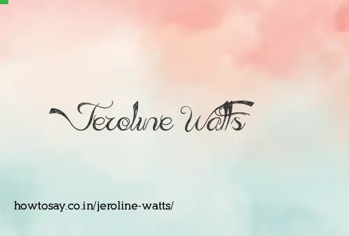 Jeroline Watts