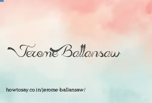 Jerome Ballansaw