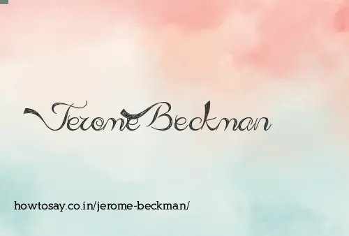 Jerome Beckman