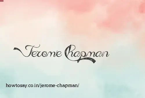 Jerome Chapman