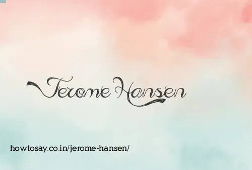 Jerome Hansen