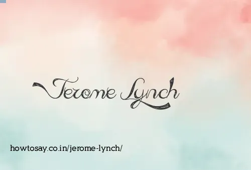 Jerome Lynch