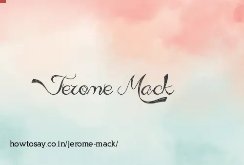 Jerome Mack