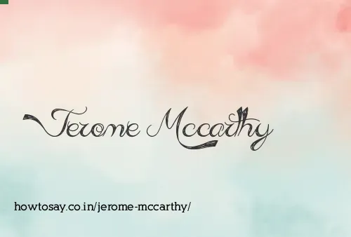 Jerome Mccarthy