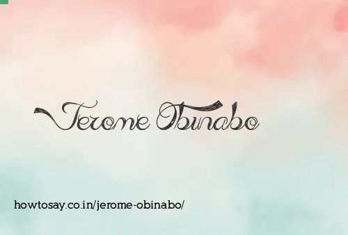 Jerome Obinabo