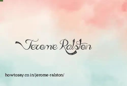 Jerome Ralston