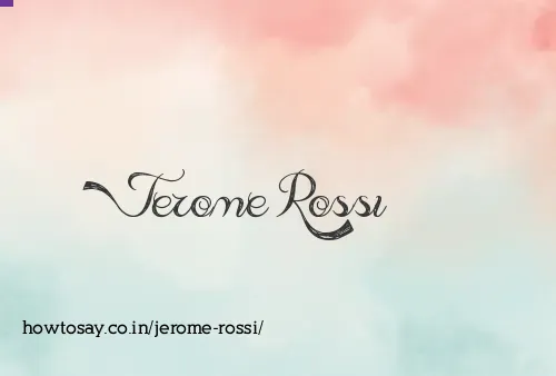Jerome Rossi