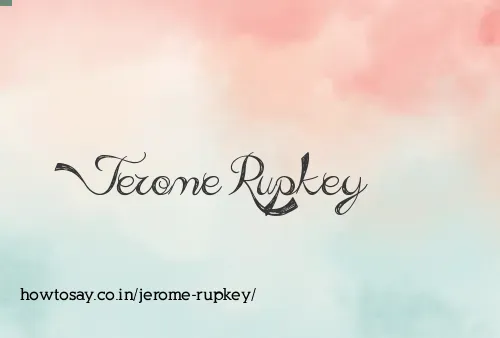 Jerome Rupkey