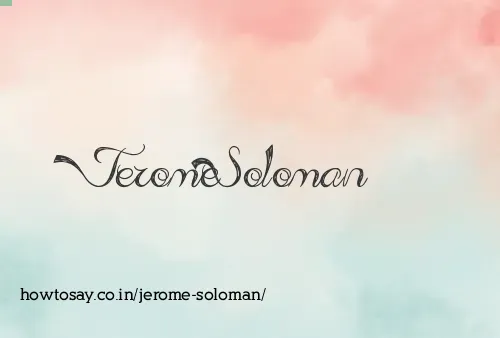 Jerome Soloman
