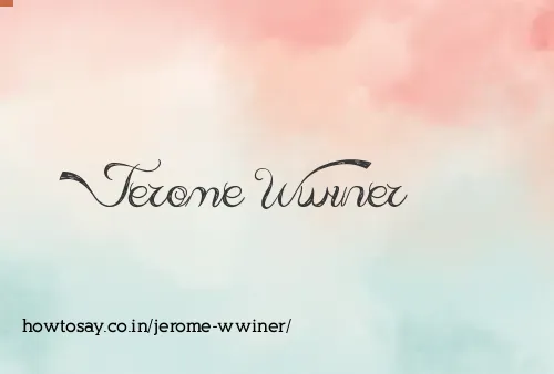 Jerome Wwiner