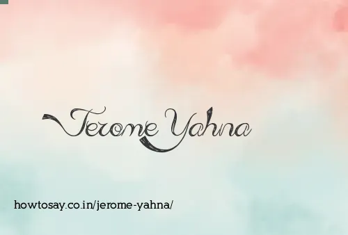 Jerome Yahna
