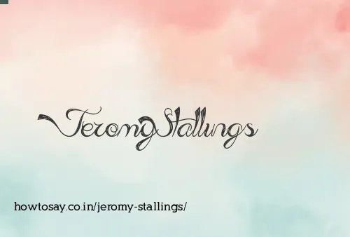 Jeromy Stallings