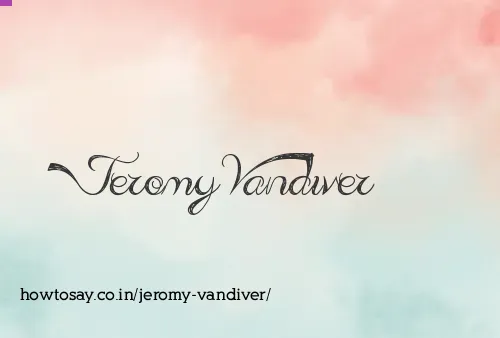 Jeromy Vandiver