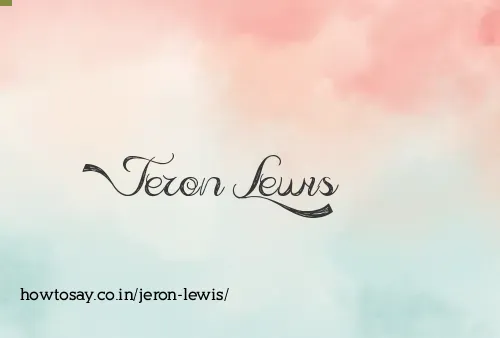 Jeron Lewis