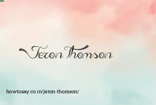 Jeron Thomson