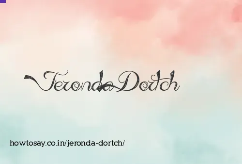 Jeronda Dortch