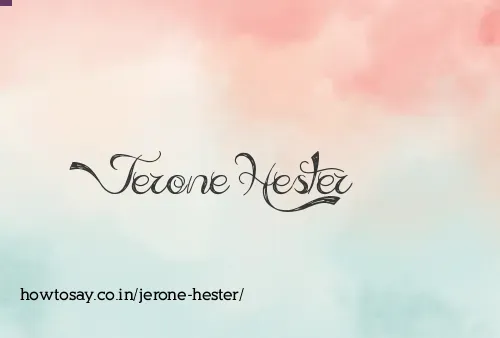 Jerone Hester