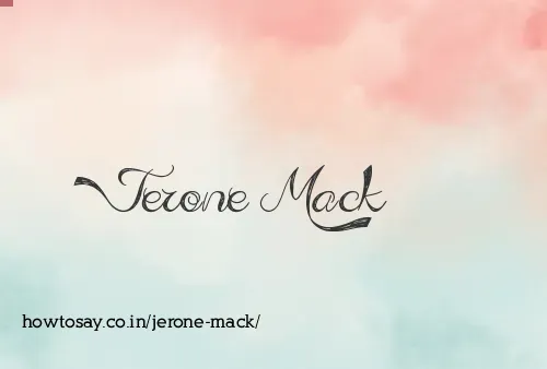 Jerone Mack