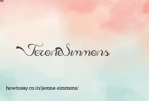 Jerone Simmons