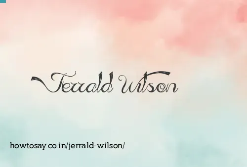 Jerrald Wilson