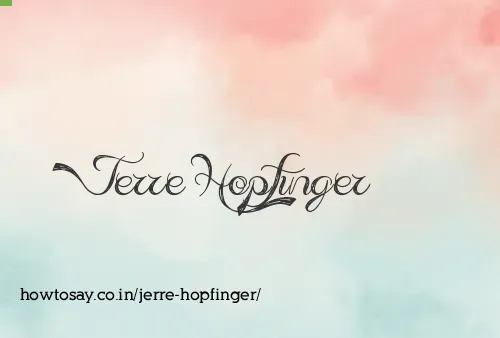 Jerre Hopfinger