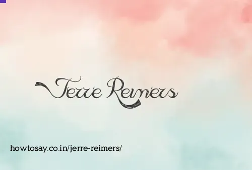 Jerre Reimers