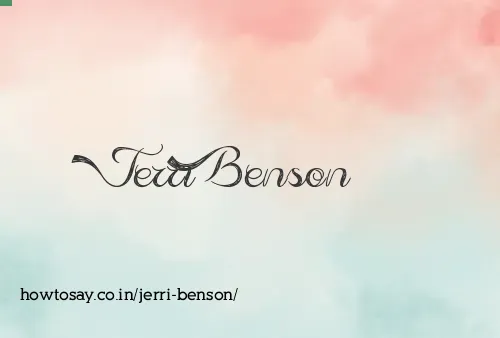 Jerri Benson