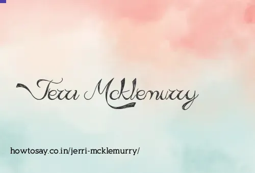 Jerri Mcklemurry