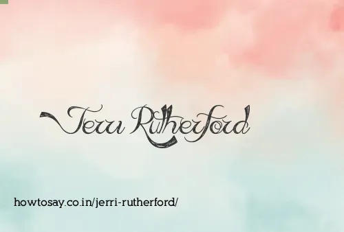 Jerri Rutherford