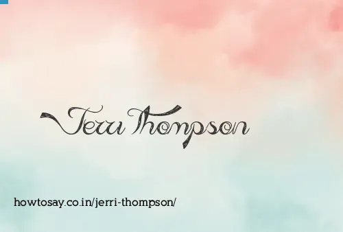 Jerri Thompson