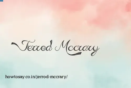 Jerrod Mccrary
