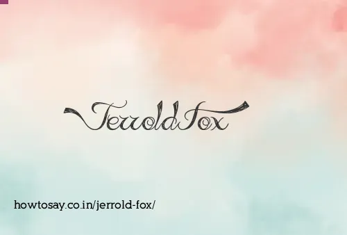 Jerrold Fox